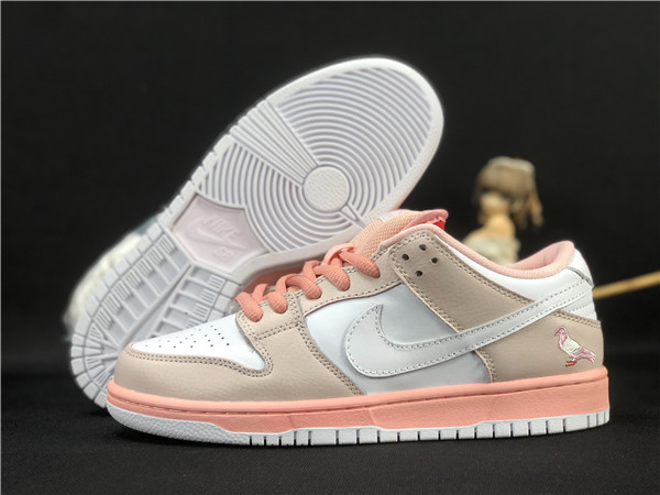 Men's Dunk Low SB Brown/White Shoes 045 Men's Dunk Low SB Brown/White Shoes 045